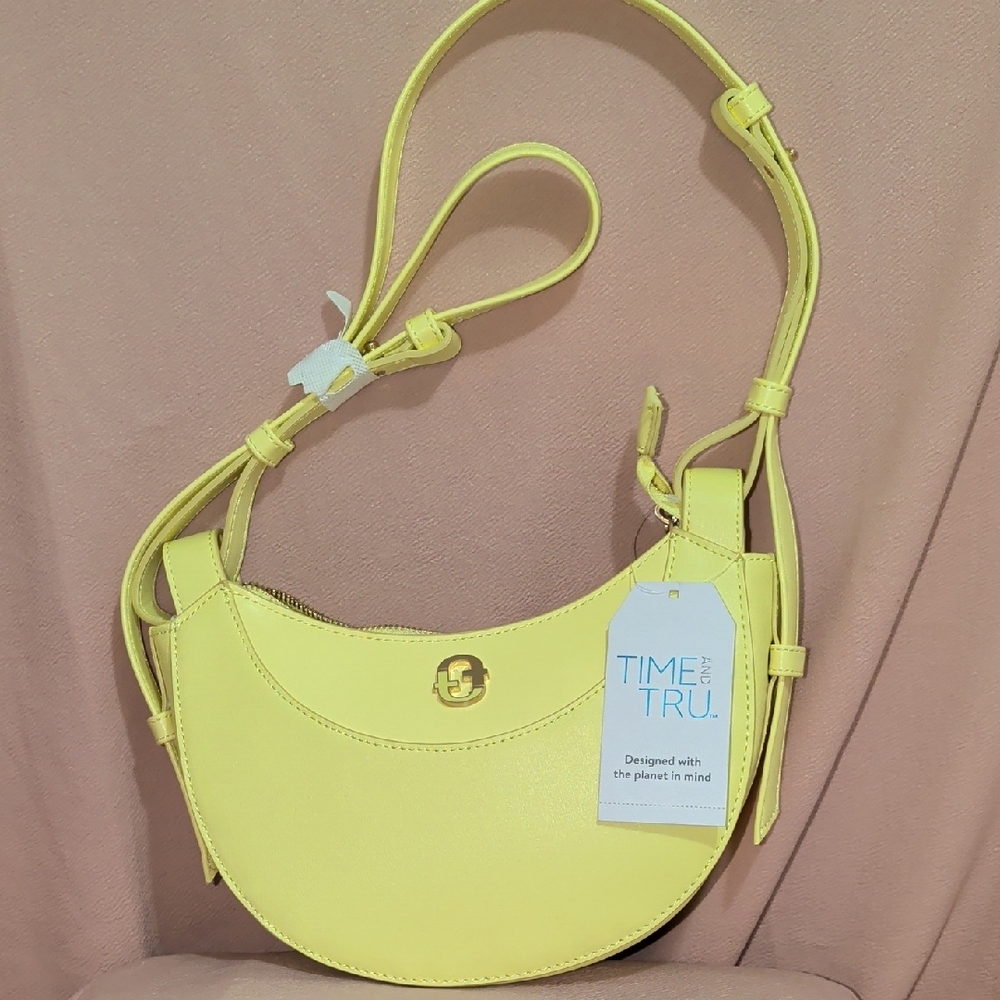 Time and Tru Lemon Crossbody Bag